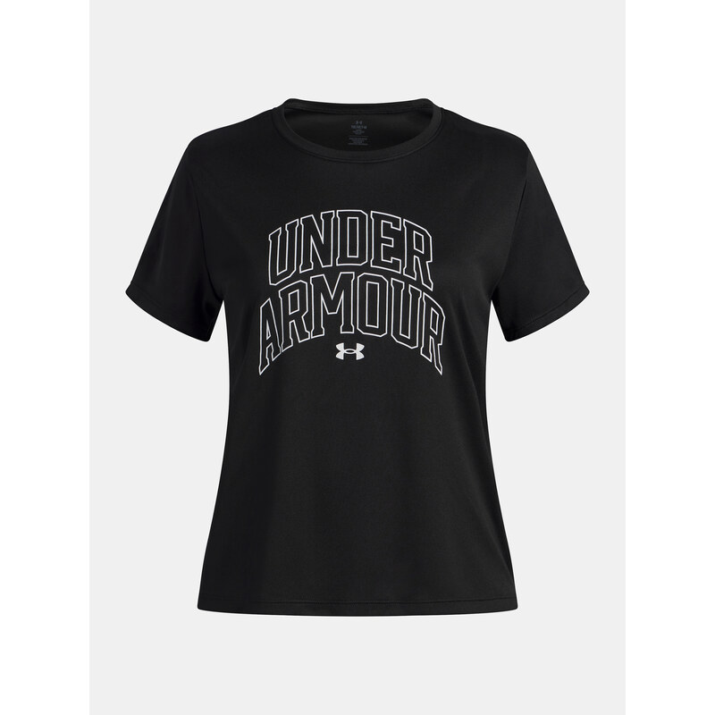 Dívčí tričko Under Armour Tech Varsity Graphic SS-BLK - Holky