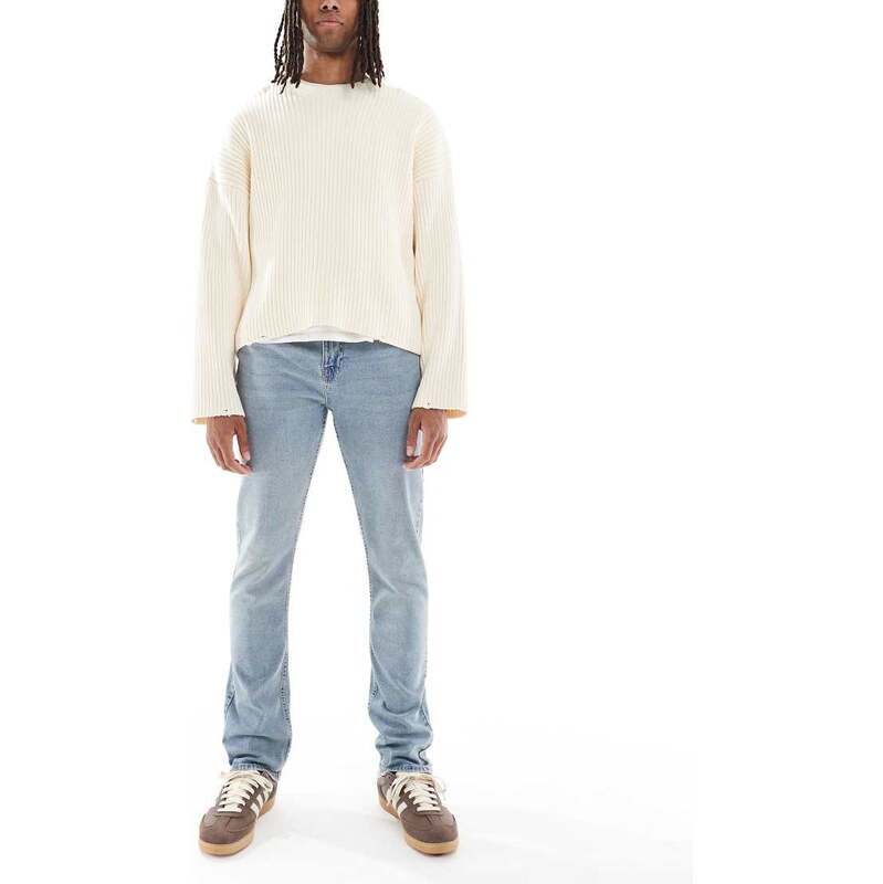 New Look slim stretch jeans in washed blue