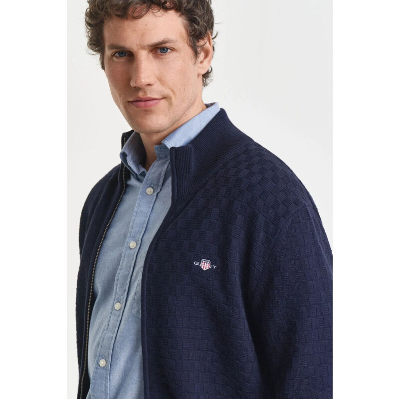 SVETR GANT MICRO TEXTURE FZ EVENING BLUE