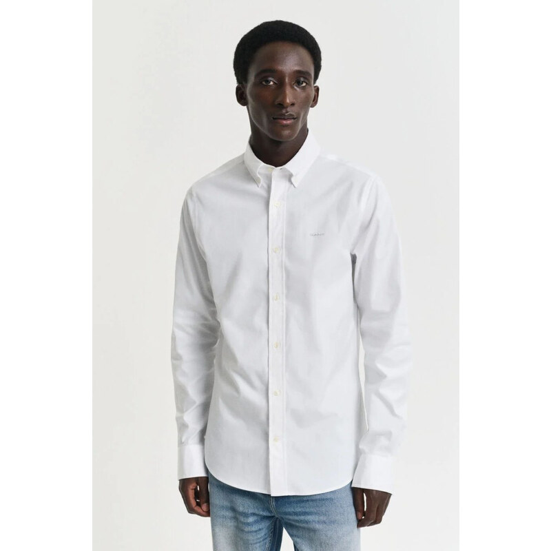 KOŠILE GANT SLIM PINPOINT OXFORD SHIRT WHITE