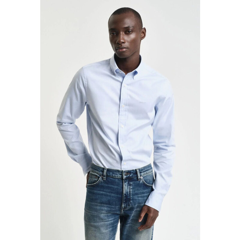 KOŠILE GANT SLIM PINPOINT OXFORD SHIRT LIGHT BLUE