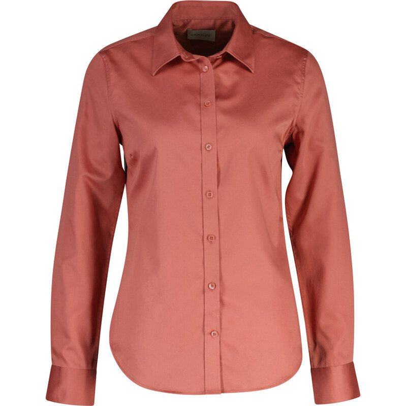 KOŠILE GANT SLIM SATEEN SHIRT FADED BRICK