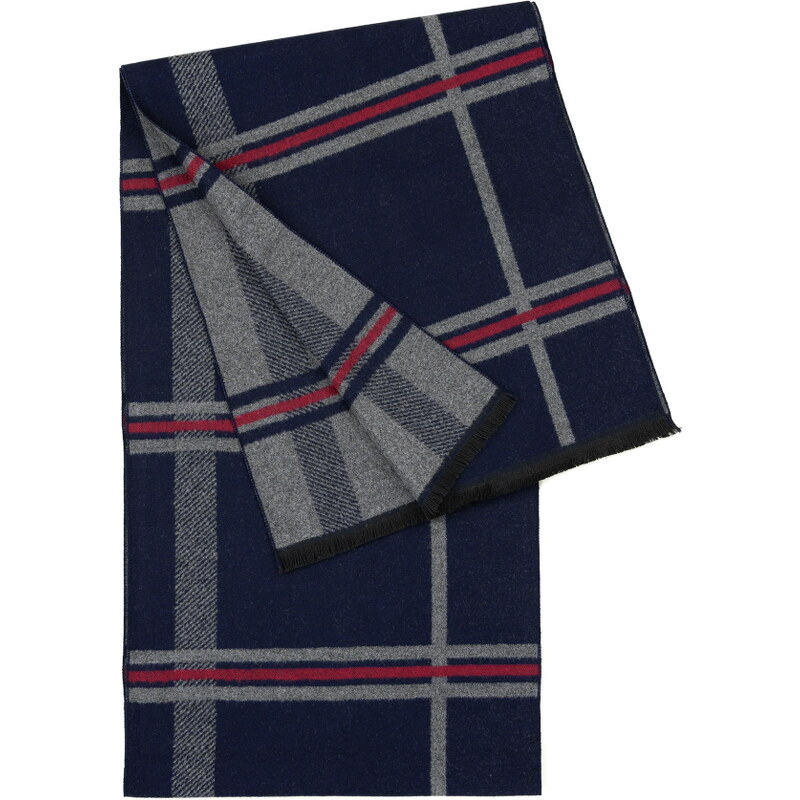 Pánská šála Art of Polo SZ23418-12 tmavě modrá | Cooltovka.cz