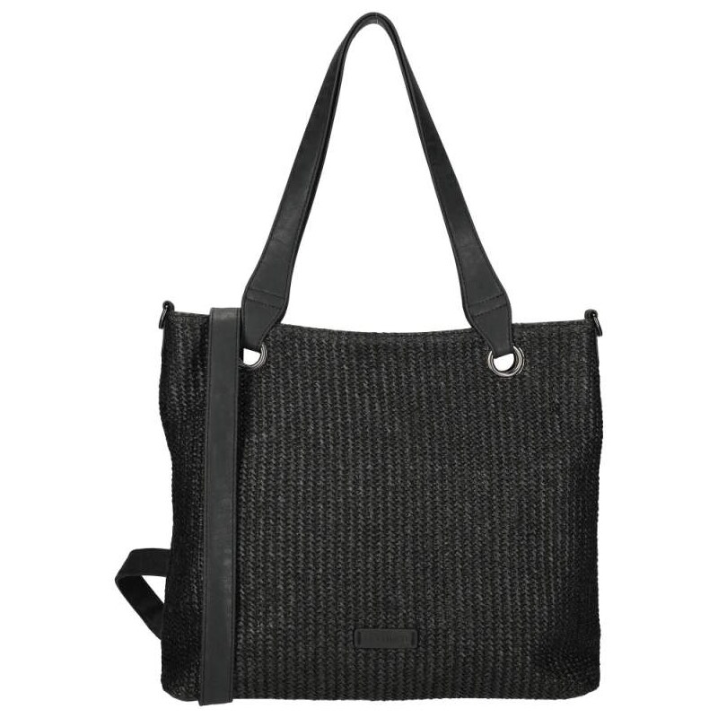 Dámská shopper proutěná taška černá - Enrico Benetti Summer