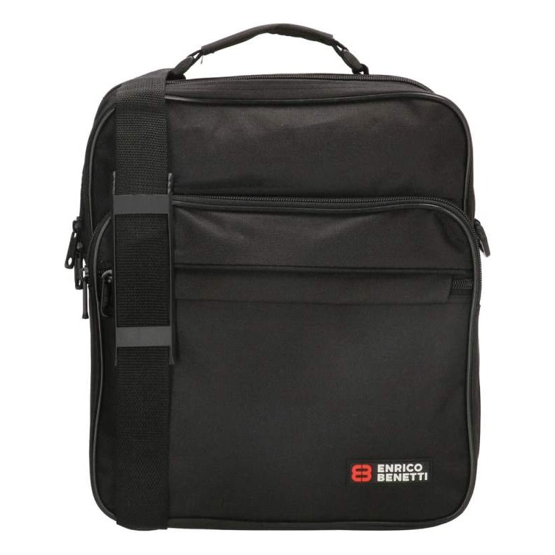 Pánská crossbody taška přes rameno černá - Enrico Benetti