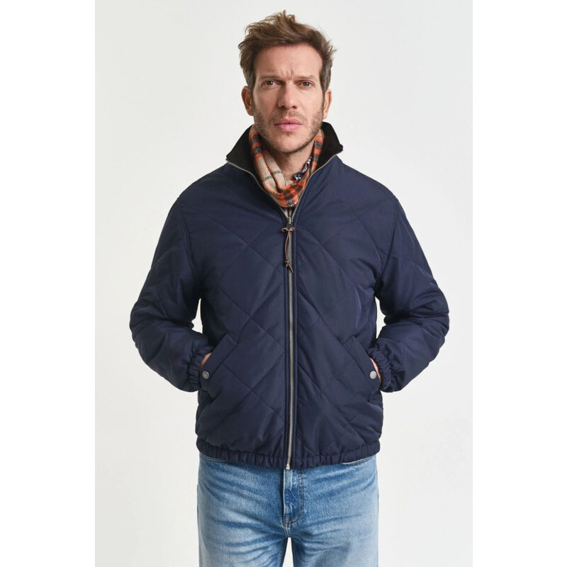 BUNDA GANT REVERSIBLE STAND-UP COLLAR JACKET EVENING BLUE