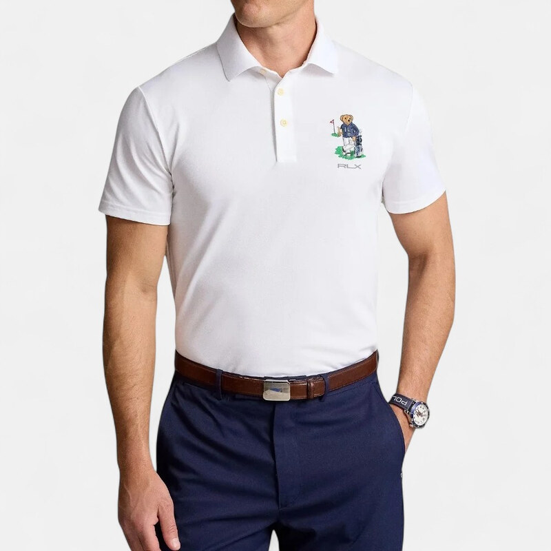 Pánské bílé polo triko Ralph Lauren M56337