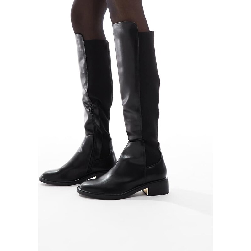SEQWL Latte riding boots in black