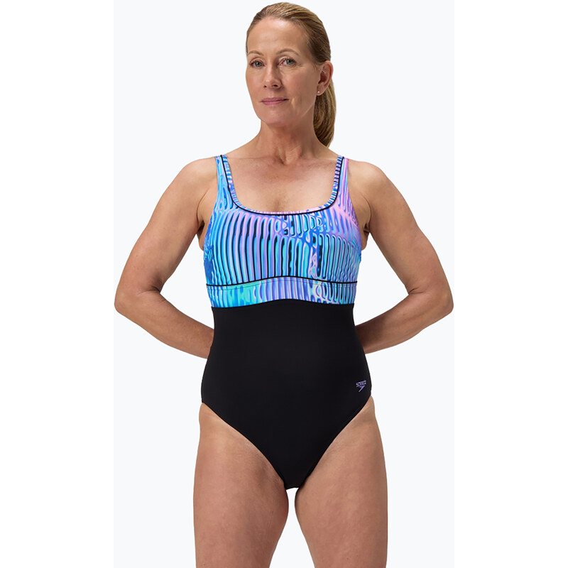 Dámské jednodílné plavky Speedo Shaping Contour Eclipse Printed