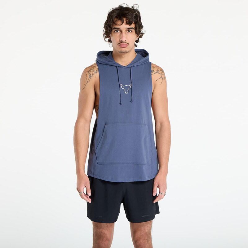 Tričko Under Armour Project Rock Q3PO SL Hoodie Grey S