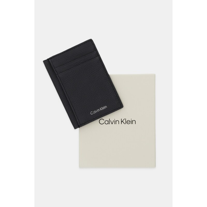 Calvin Klein Kožené pouzdro na karty Calvin Klein