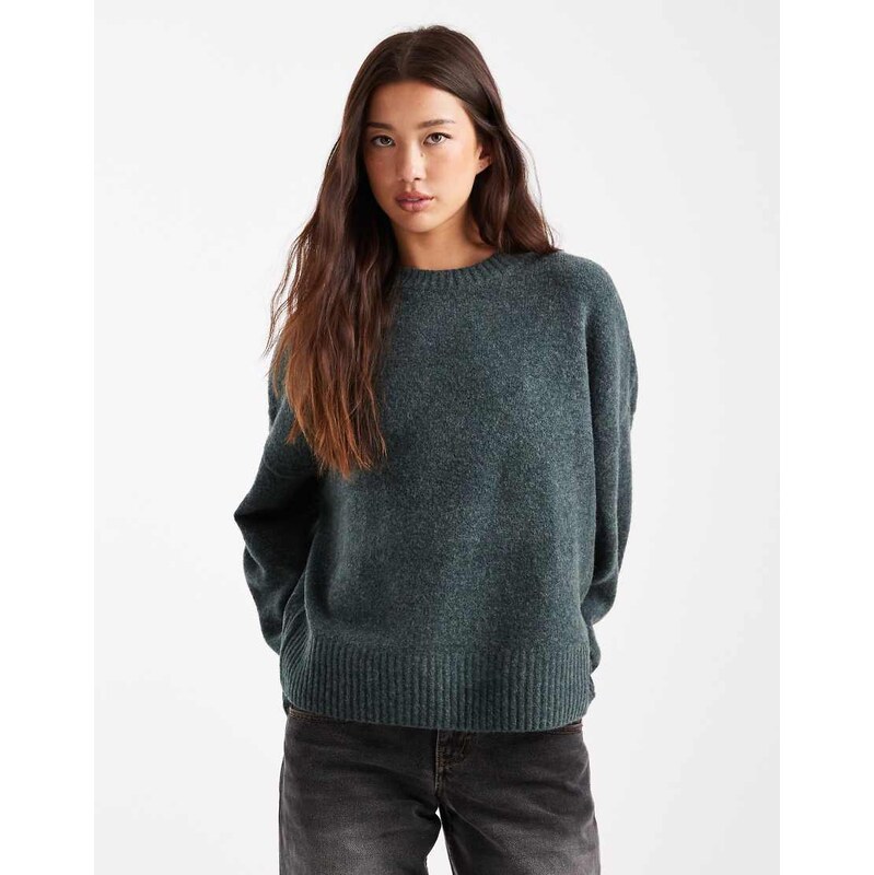 Vero Moda soft o-neck jumper in balsam green 115548075