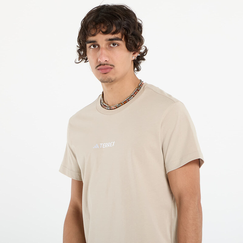 adidas Performance Tričko adidas Terrex Signature AOP Graphic T-Shirt UNISEX Wonder Beige S