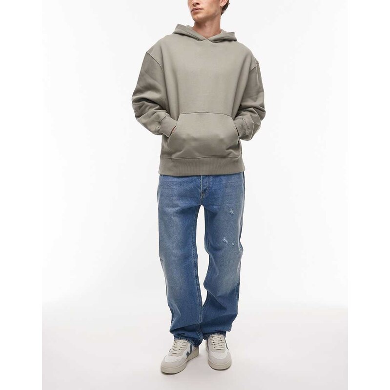 Allsaints Reid straight leg jean in light wash - MBLUE 108209169