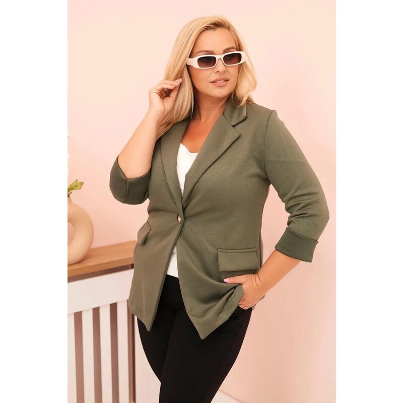 MladaModa Oversize sako se zapínáním na knoflík model 21454 barva 108200903