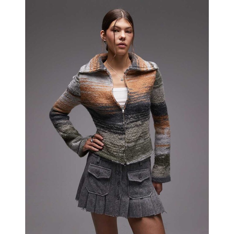 Emory Park felted pocket detail mini skirt in heather grey 108201777