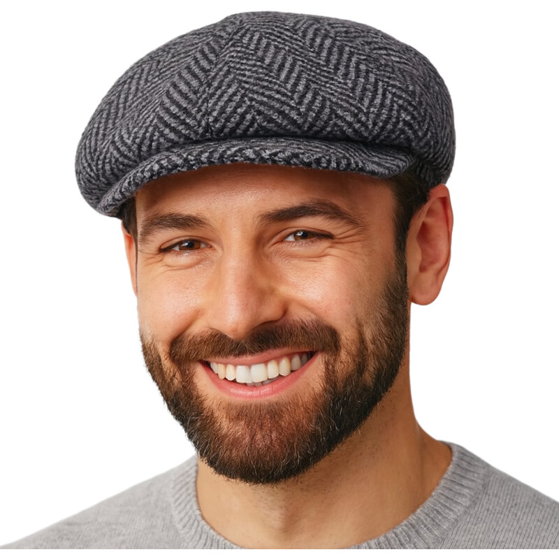 Tvídová bekovka Hatteras od Fiebig - Vlna Tweed / Bekovka peaky blinders