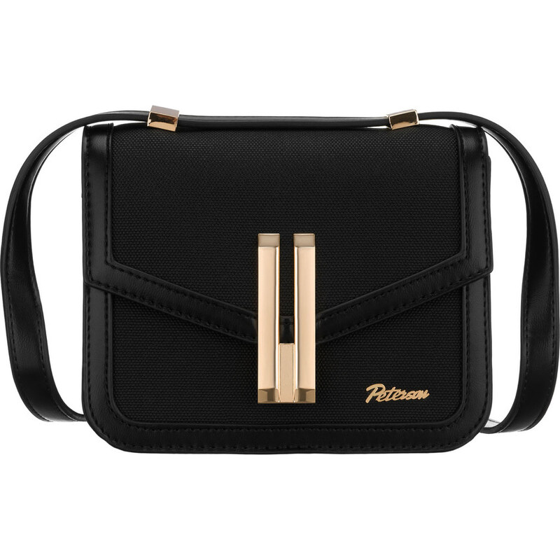 Peterson Černá dámská dvoukomorová crossbody kabelka 108201181