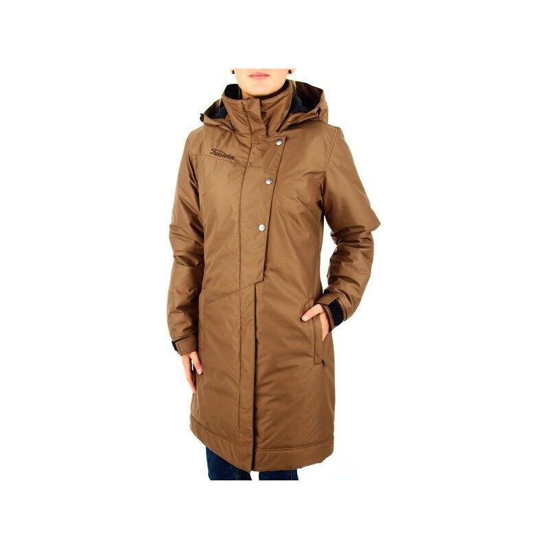 Dámský kabát Funstorm Elyra zimní brown S