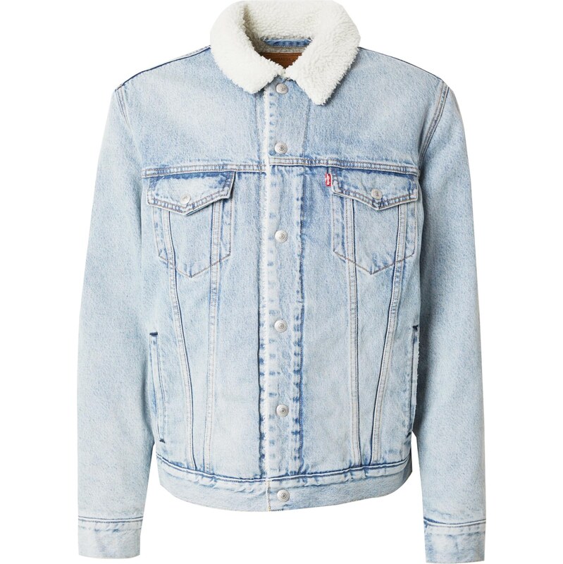 LEVI'S  Přechodná bunda 'Type III Sherpa Trucker' modrá džínovina