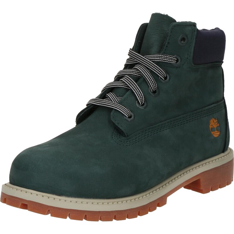 TIMBERLAND Kozačky marine modrá / tmavě zelená / oranžová