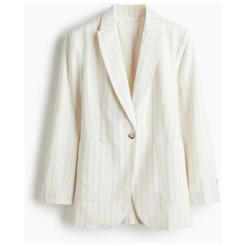 H&M - Přiléhavé sako - bílá 108209444