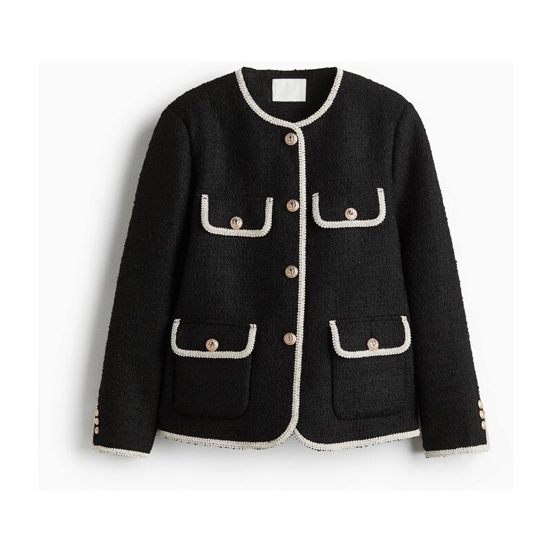 H&M - Sako z buklé - černá 108209574