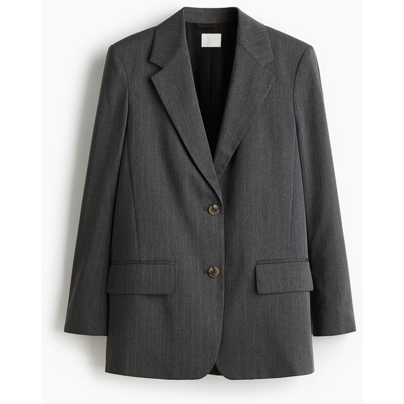 H&M - Dlouhé sako - šedá 108209614