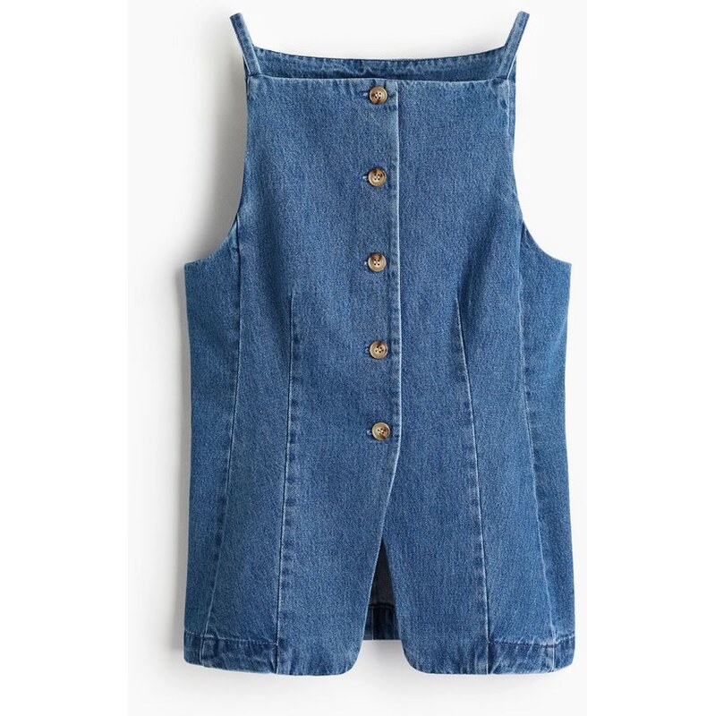 H&M - Elegantní džínová vesta - Denim Blue