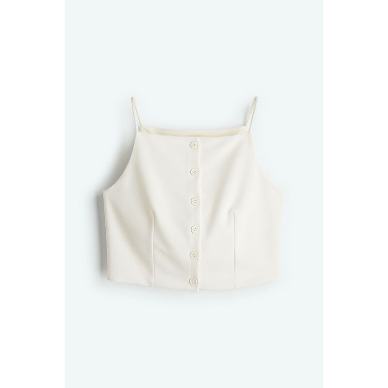 H&M - Žerzejová vesta - bílá 108210086