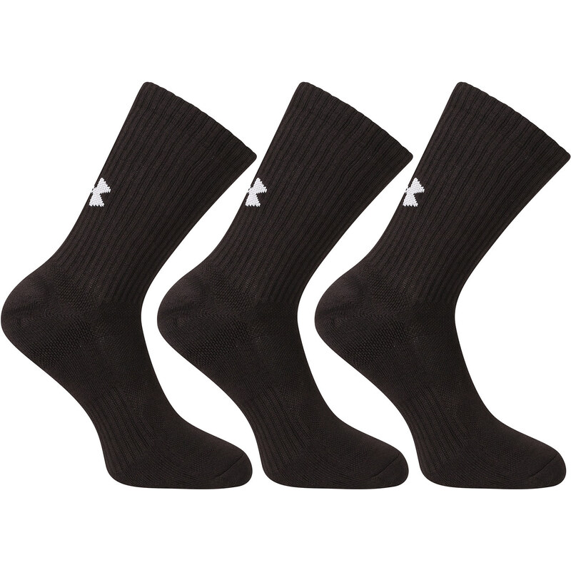 3PACK ponožky Under Armour černé (1386311 001)