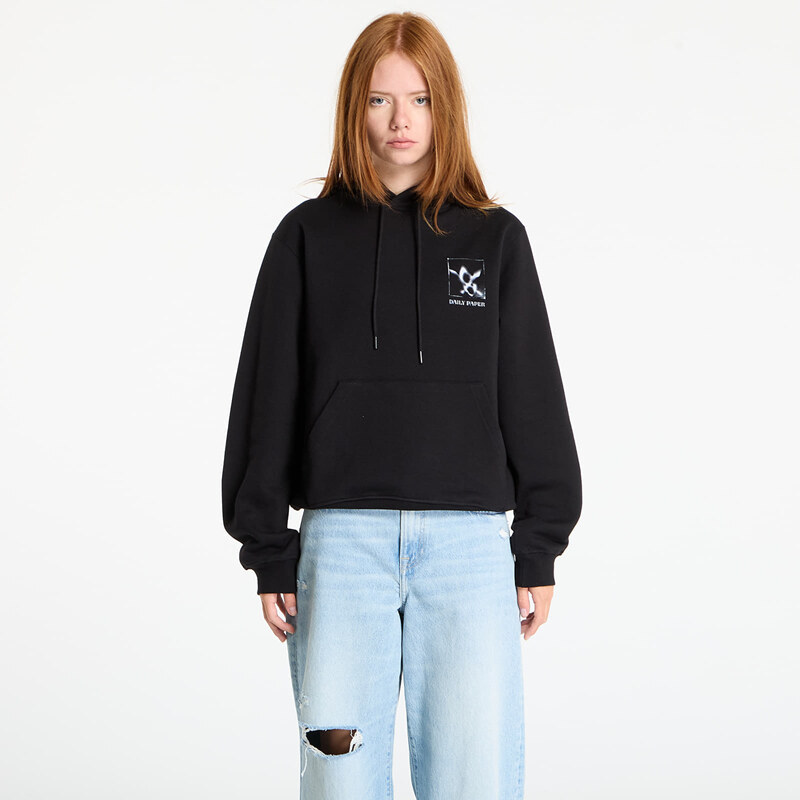 Mikina Daily Paper Shadow Grid Hoodie Black S