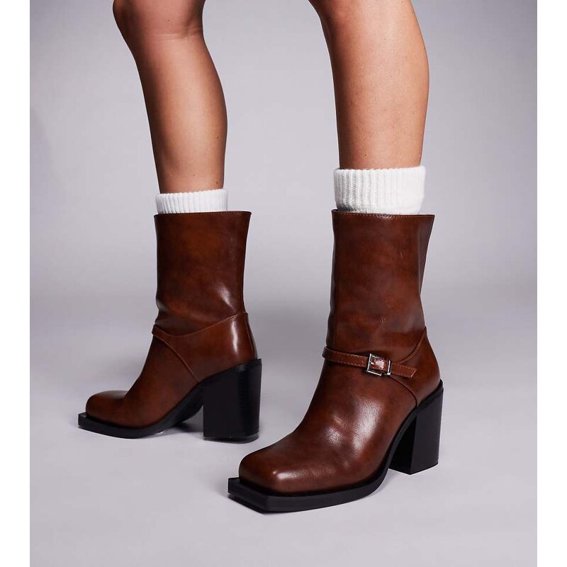Public Desire Wide Fit Public Desire Dusty Wide Fit square toe