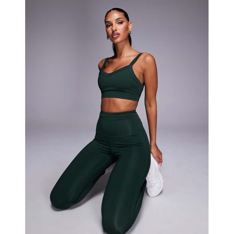 4505 running high waist legging with zip phone pocket in lichen green 113261688