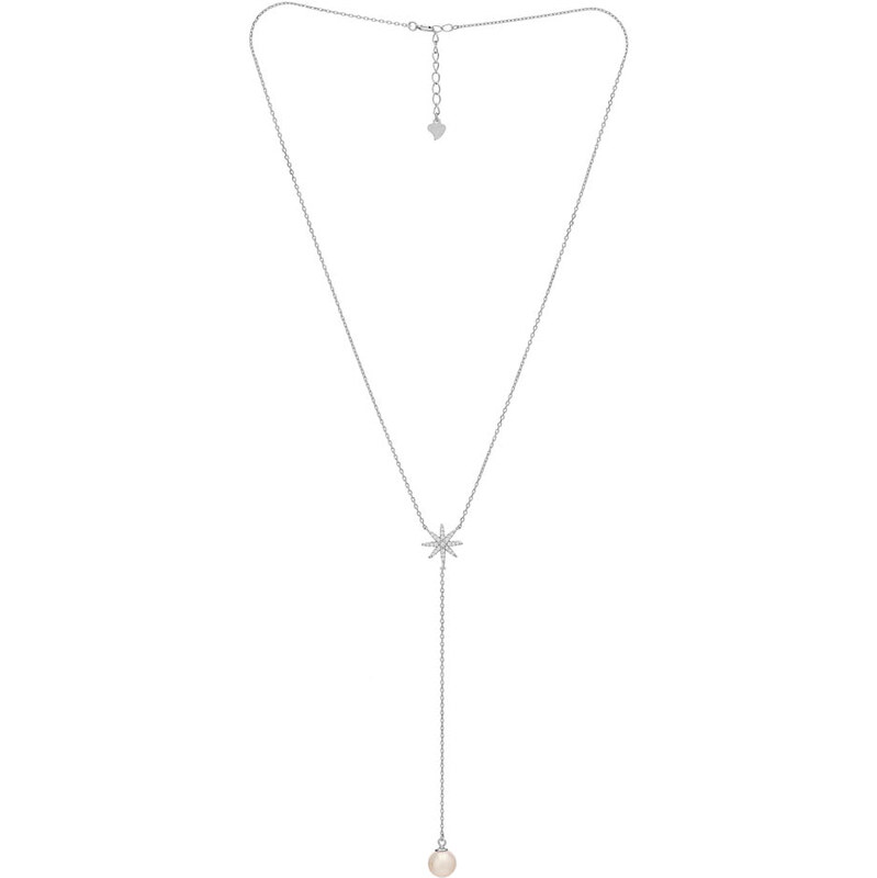 Buka Jewelry Náhrdelník s hvězdičkou a perlou 108219403