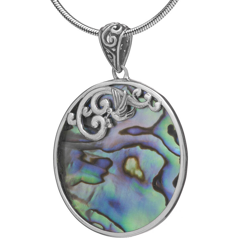 Buka Jewelry Přívěsek Paua kulatý