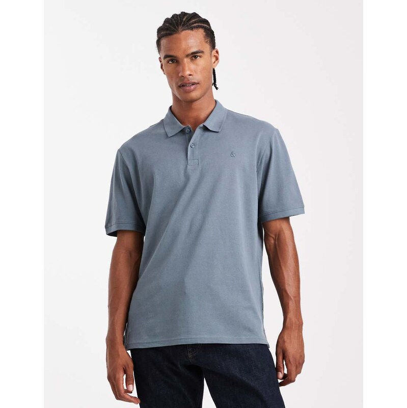 Jack & Jones polo shirt in teal-Green