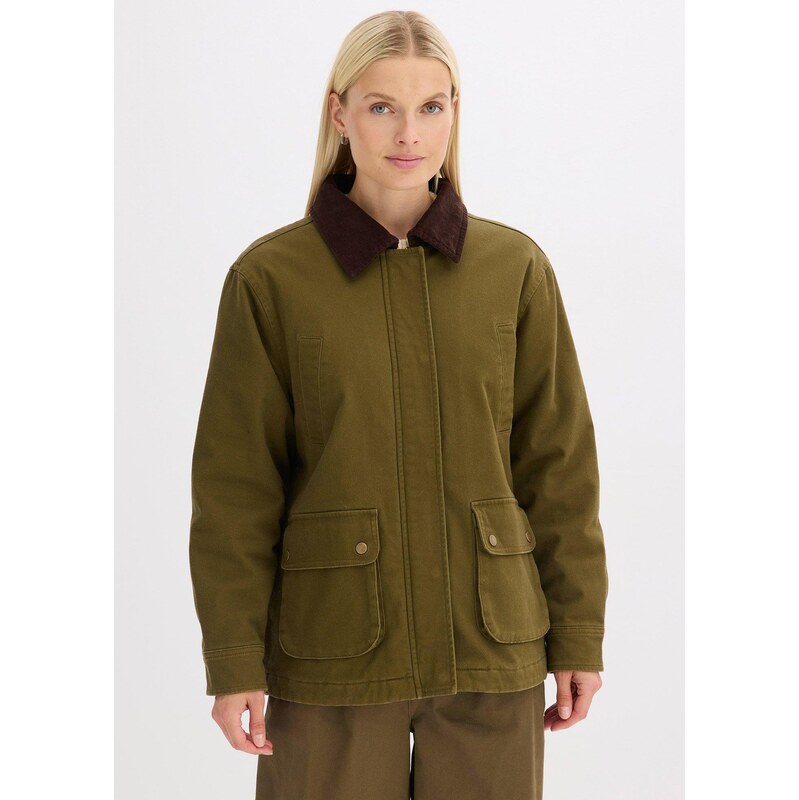 bonprix Oversize parka zelená Žena 108220871