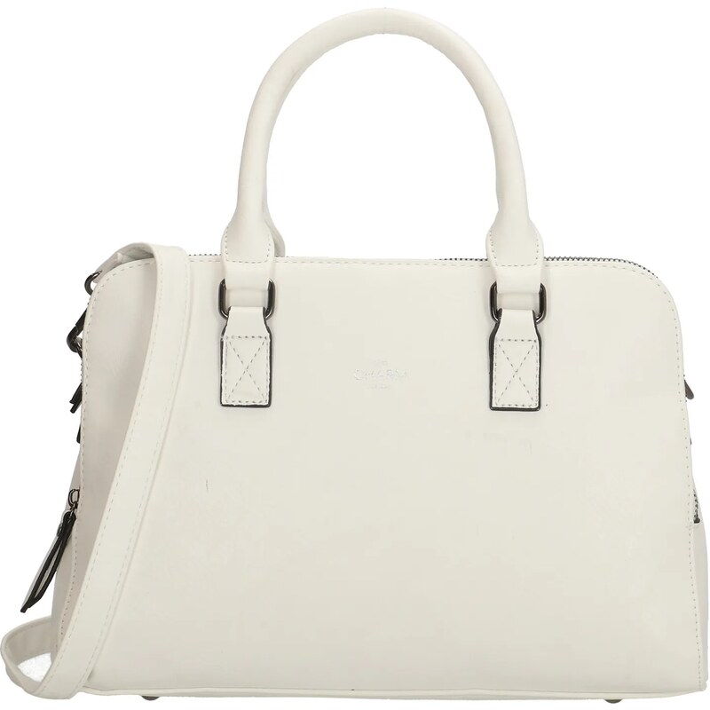 Charm London Bílá elegantní shopper kabelka „Chelsea“