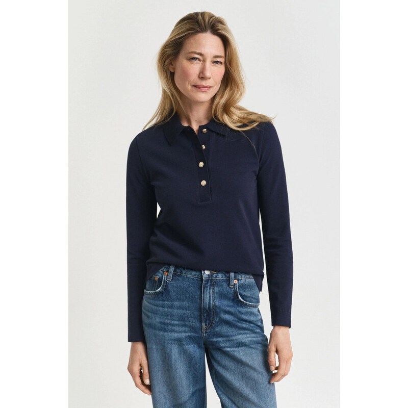 POLOKOŠILE GANT REG LS PIQUE POLO EVENING BLUE