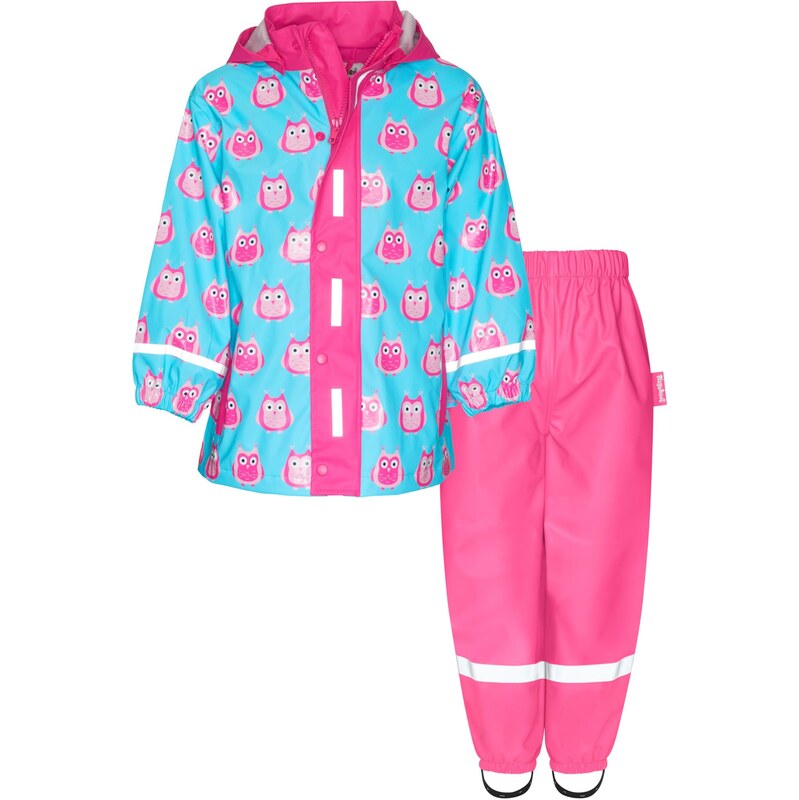 PLAYSHOES Funkční oblek Eulen světlemodrá / pink / starorůžová