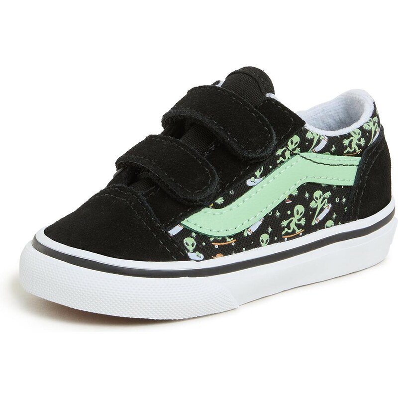 VANS Tenisky Old Skool Hook And Loop mátová / černá