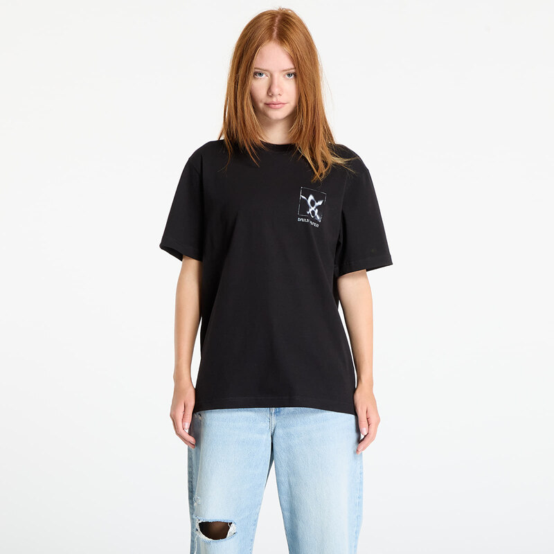 Tričko Daily Paper Shadow Grid Ss T-Shirt Black S