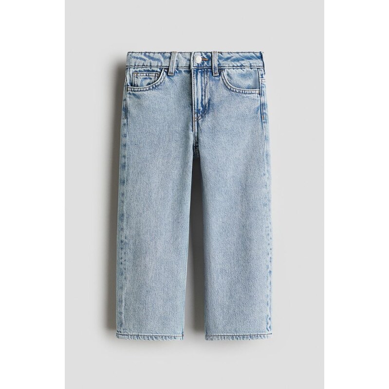 H&M - Loose Fit Jeans - Světlý Denim Blue