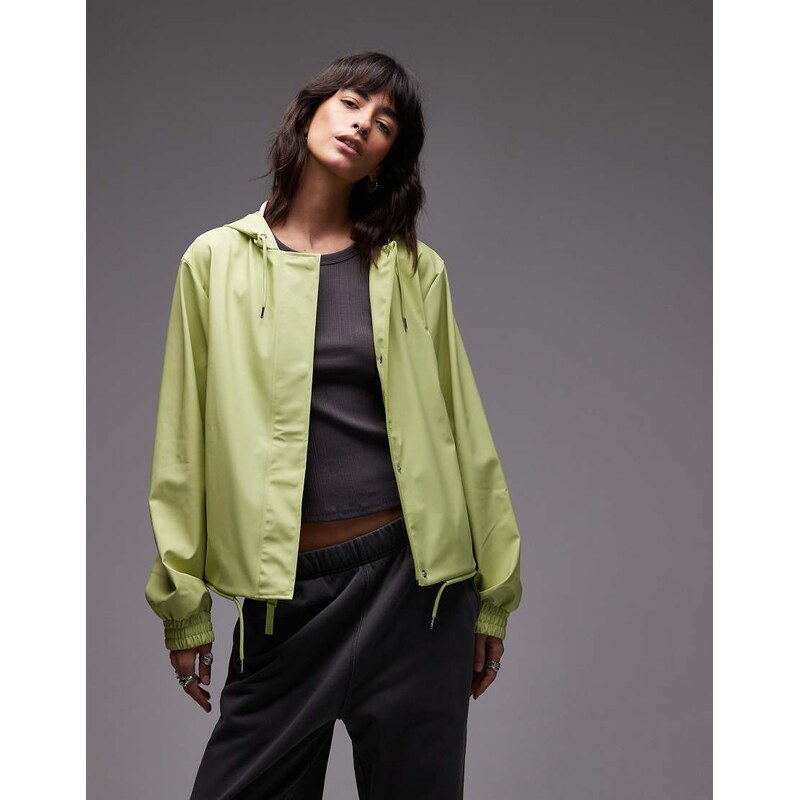 Rains short Jacket in neon yellow 113338114