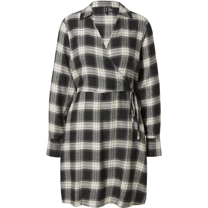 VERO MODA Šaty černá / bílá