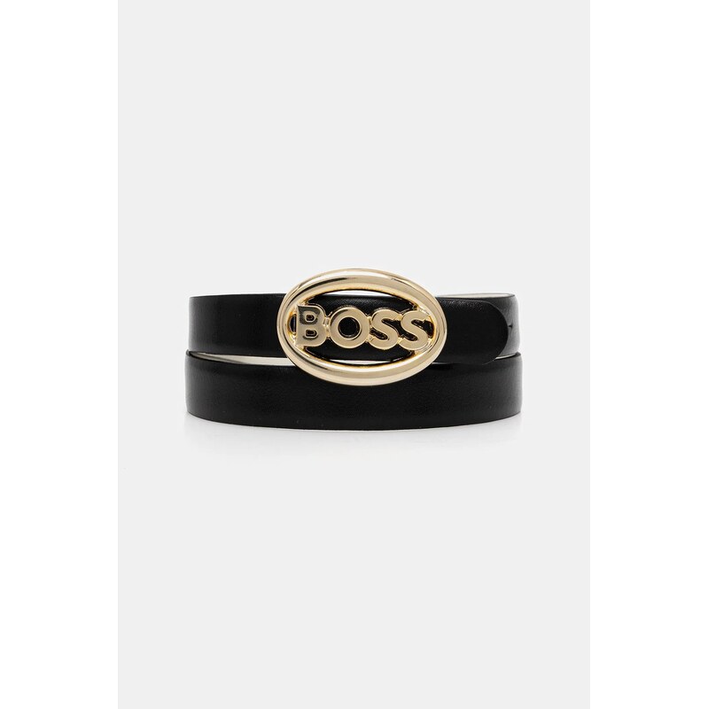 Oboustranný kožený pásek BOSS BOSS_Icon_Ov_Sr20_pp 108234761