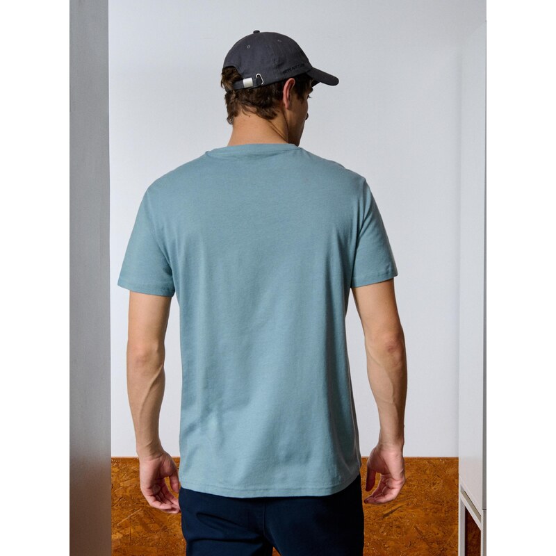 Sinsay - Tričko s potiskem - modrá