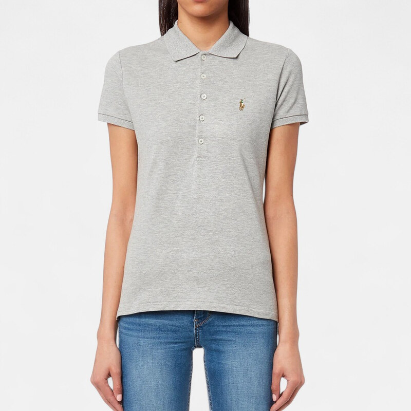 Tommy Hilfiger | Dámské šedé polo triko Ralph Lauren 56355