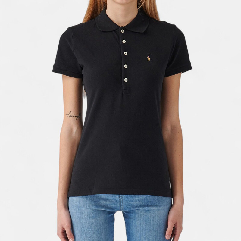 Tommy Hilfiger | Dámské černé polo triko Ralph Lauren 56356